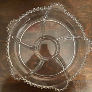 Imperial (Depression) Glass Candlewick Hors d'Oeurves Dish
